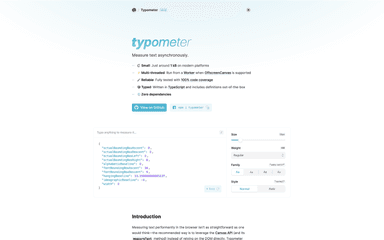 Typometer